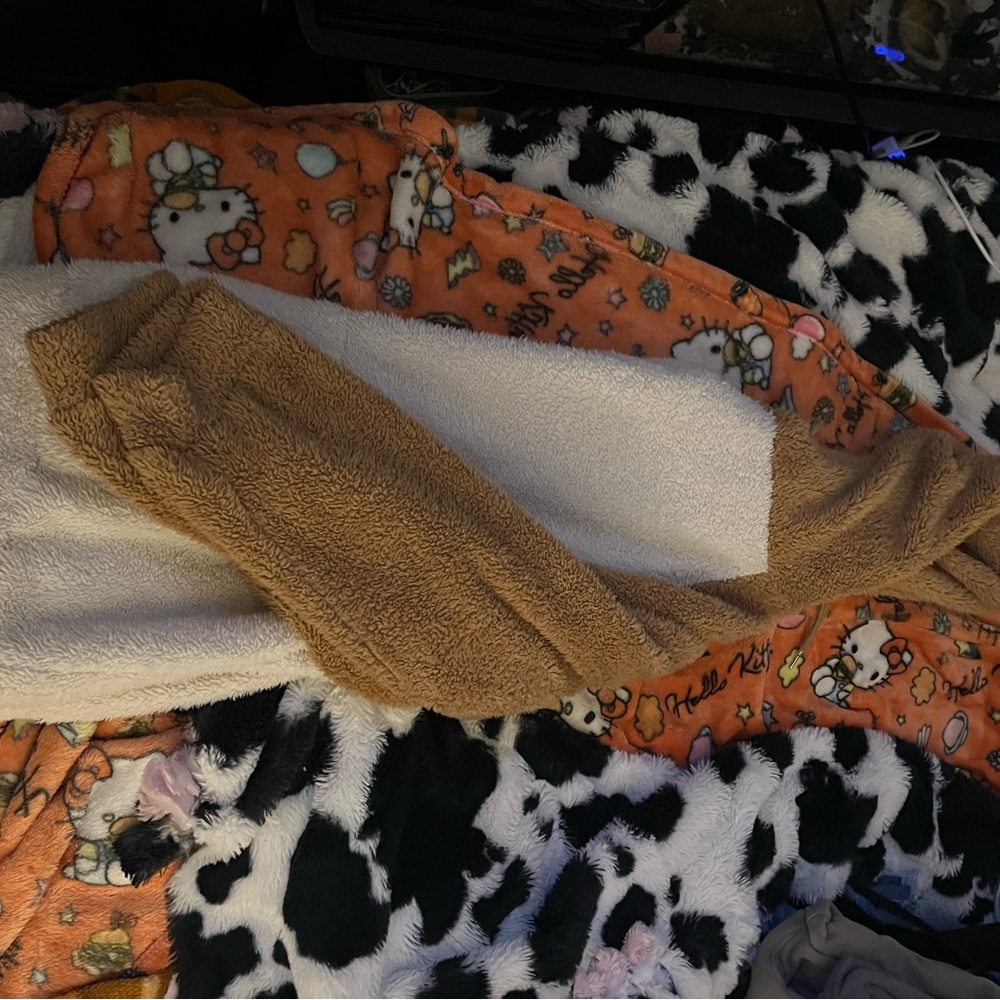 Women’s Brown and White Fleece Jacket